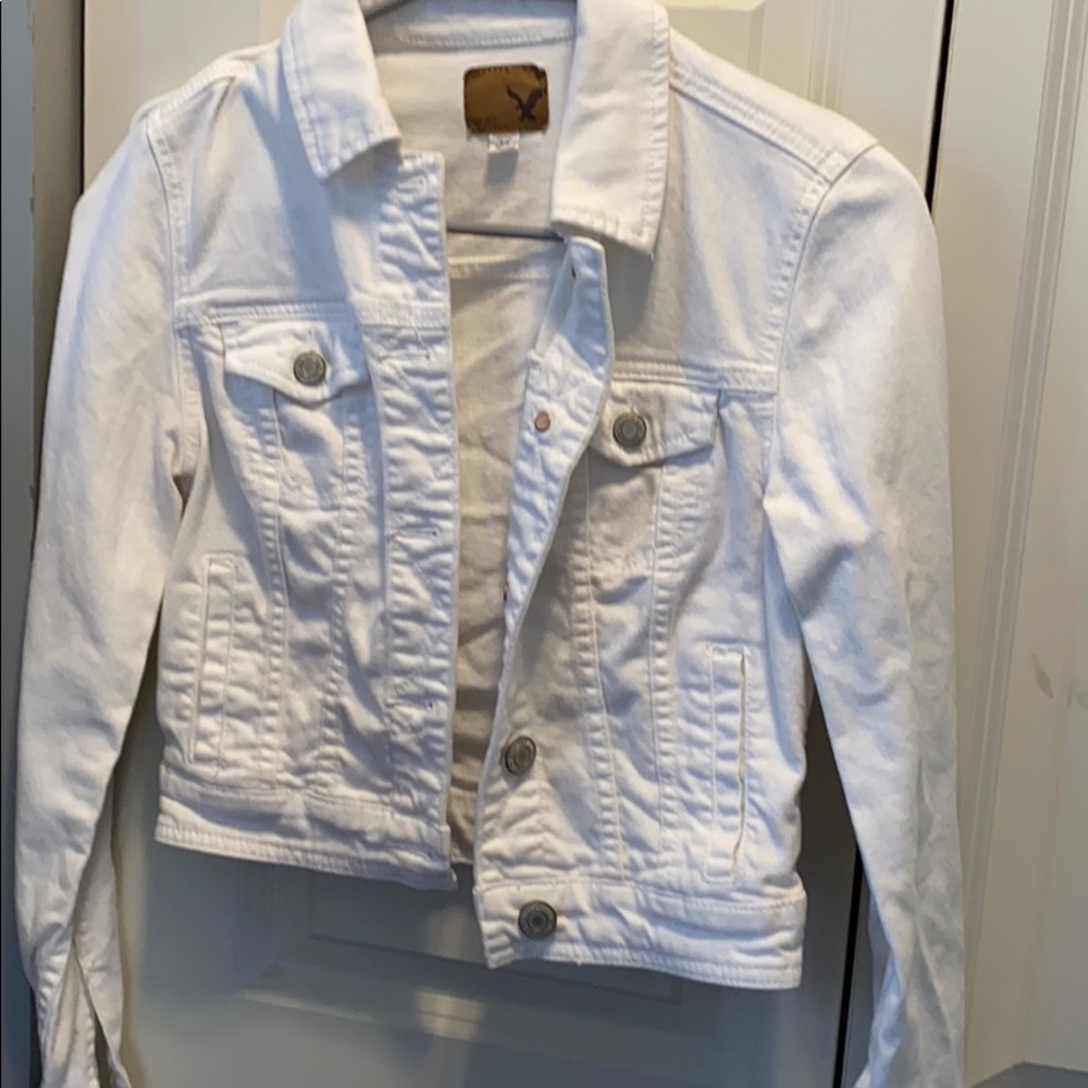 White denim jacket